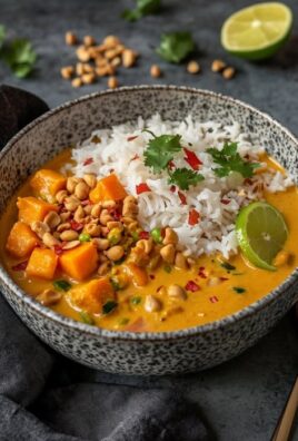 Schnelles Erdnuss-Curry mit Süßkartoffel