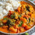 Süßkartoffel Curry mit Brokkoli