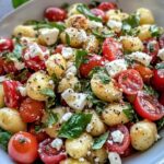 Gnocchi Salat mit Feta und Tomaten